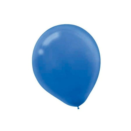 9" Bright Royal Blue Solid Color Latex Balloons - Bright Royal Blue, 20 pieces
