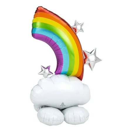52" Rainbow AirLoonz® Balloon – Self-Standing Air-Filled Celebration Decor