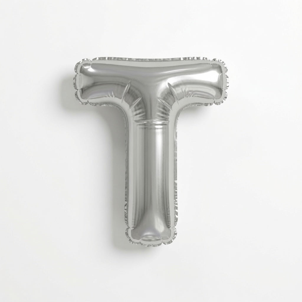 Mini Silver Letter T