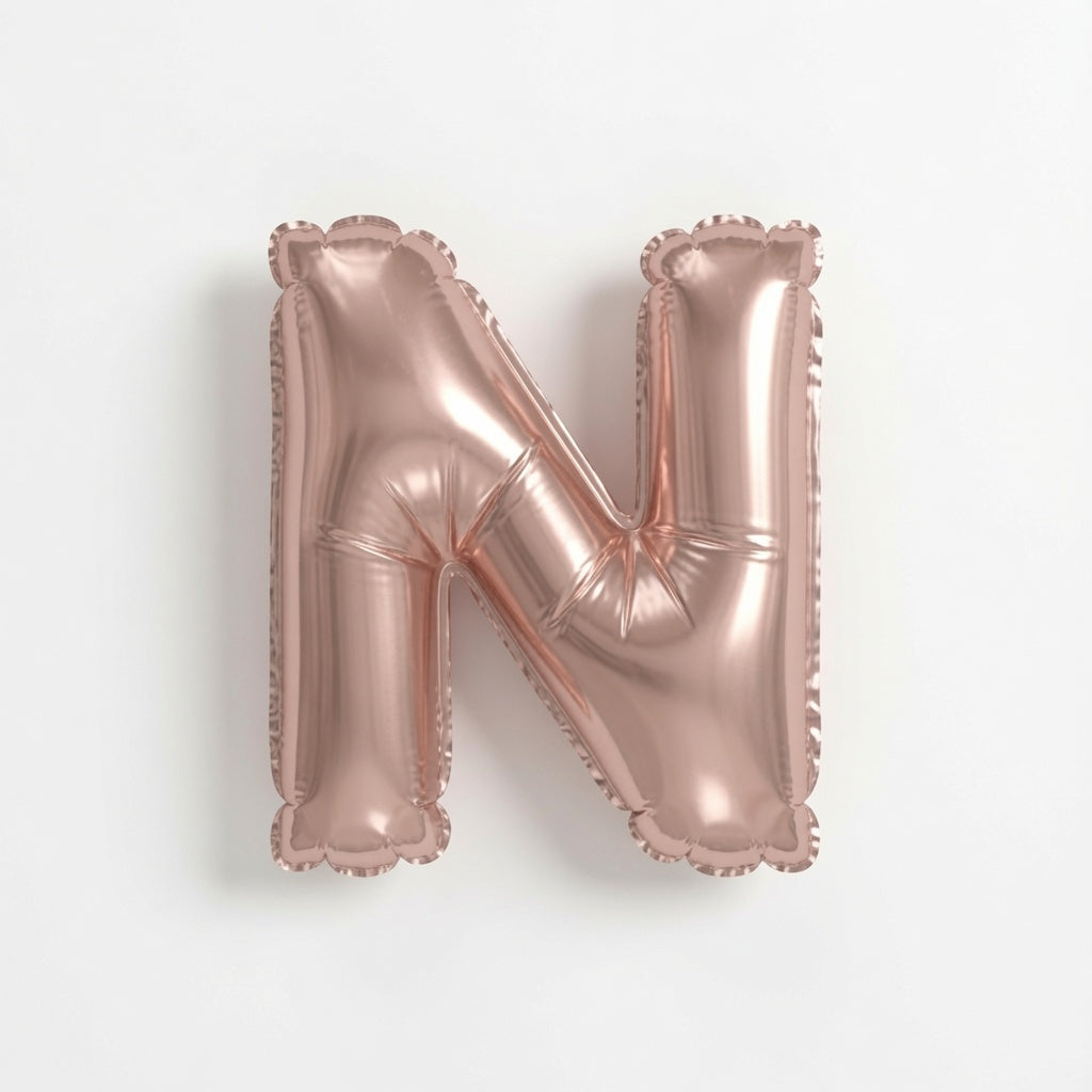 Rose Gld Letter N