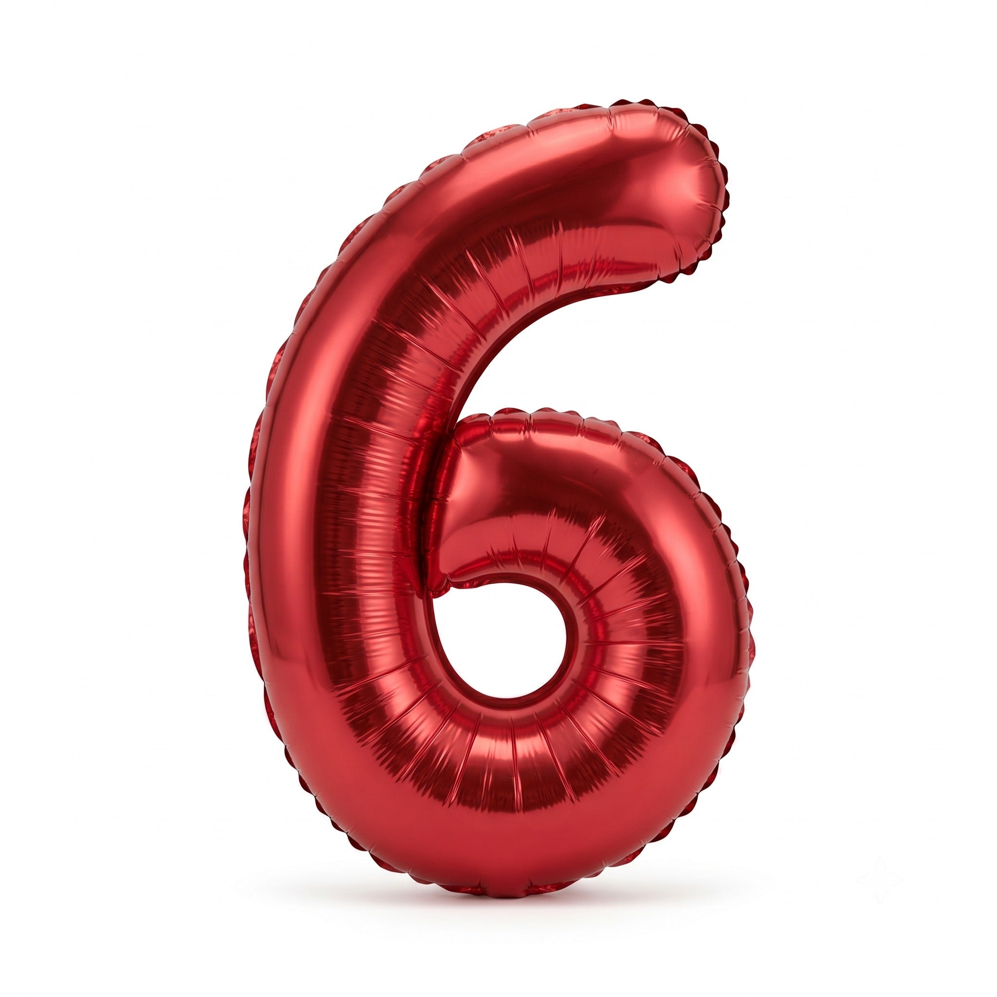 34in Red Number 6