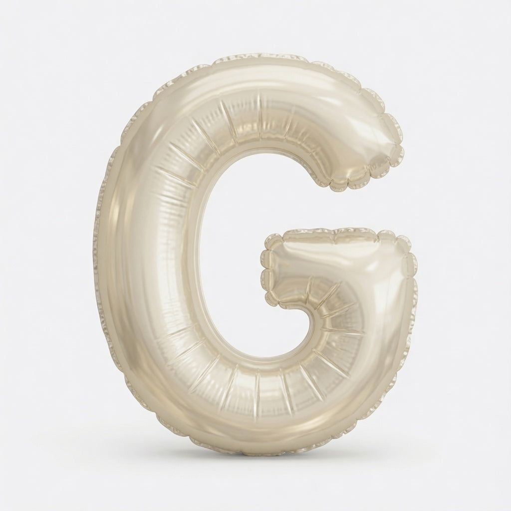 228 WHT/GLD SS BLLN LTR G