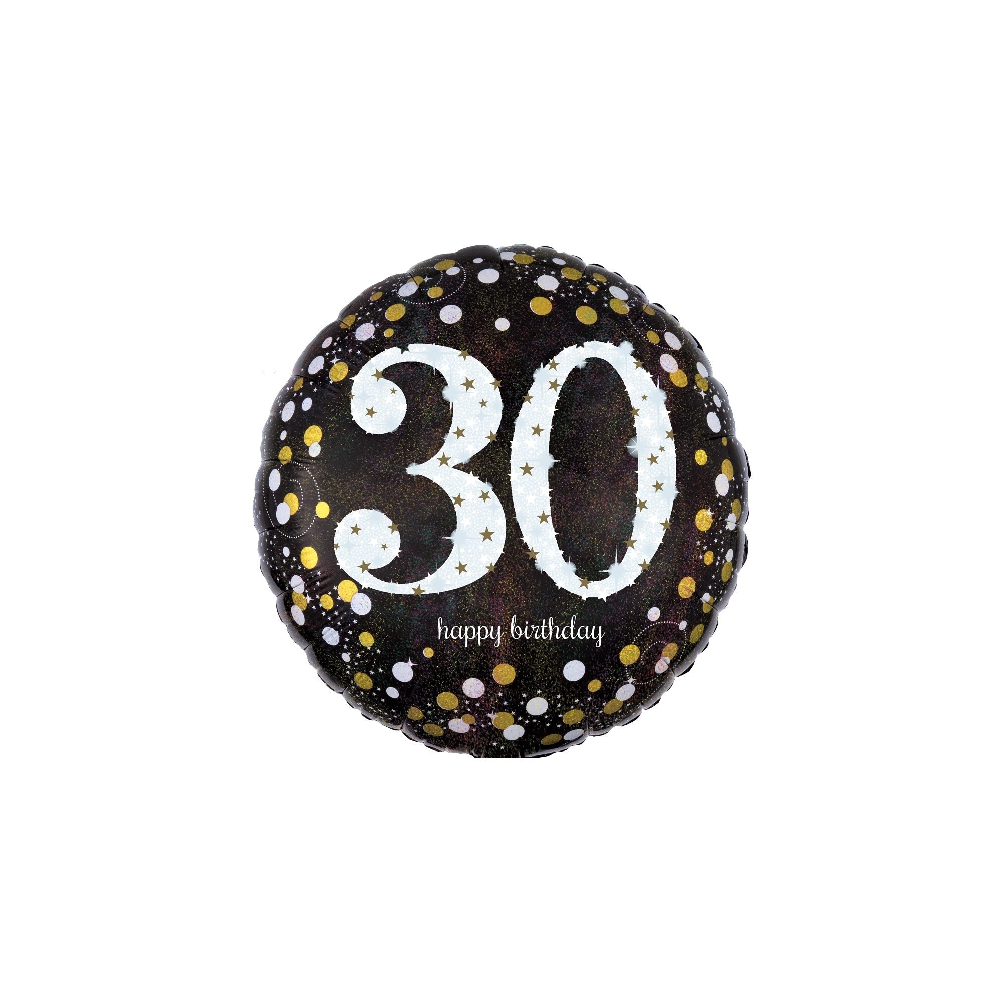 17" birthday black sparkle 30th