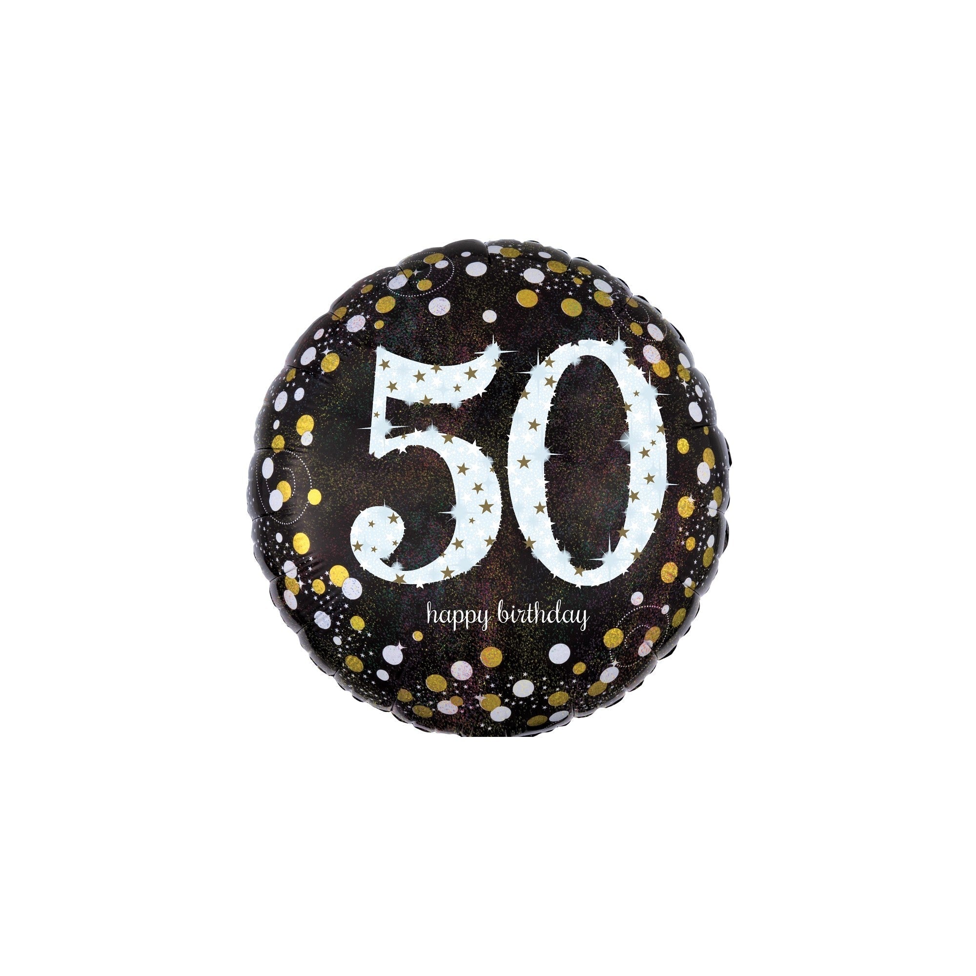 17" birthday black sparkle 50th