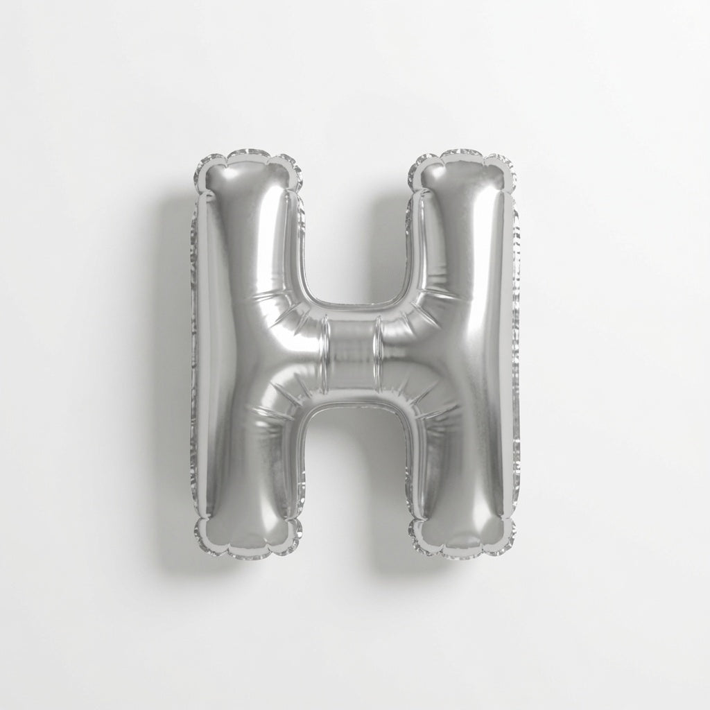 Mini Silver Letter H