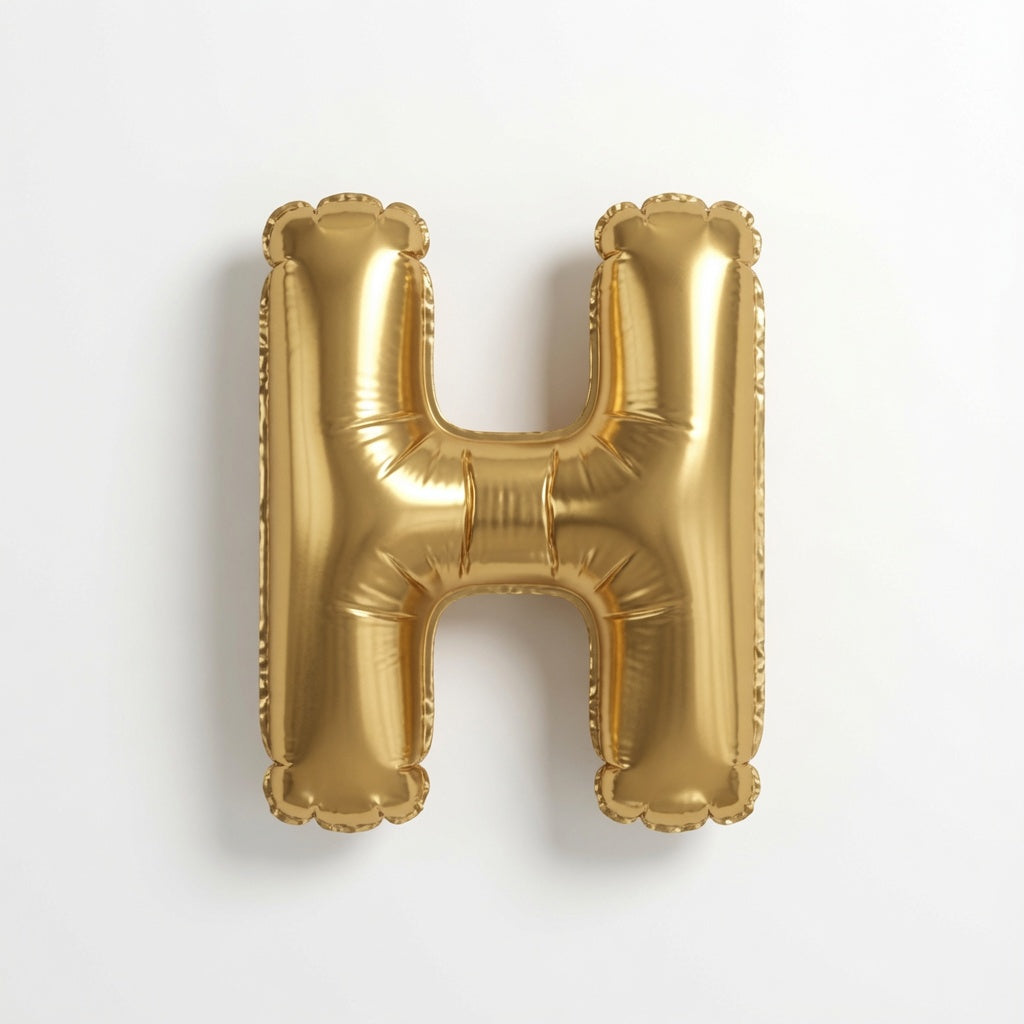 MINI GLD AIR FILLED BLLN LTR H