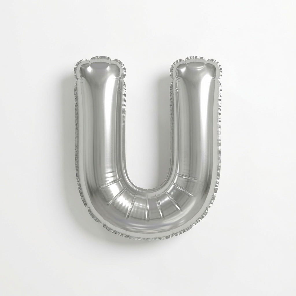 Mini Silver Letter U