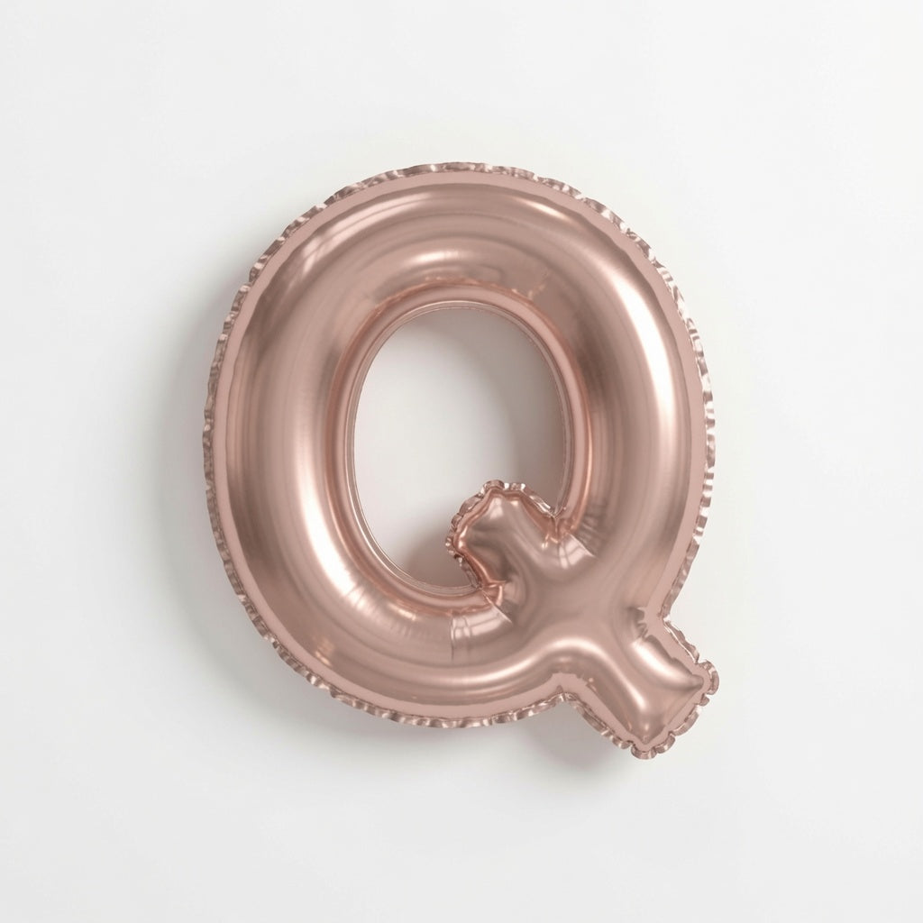 Rose Gld Letter Q