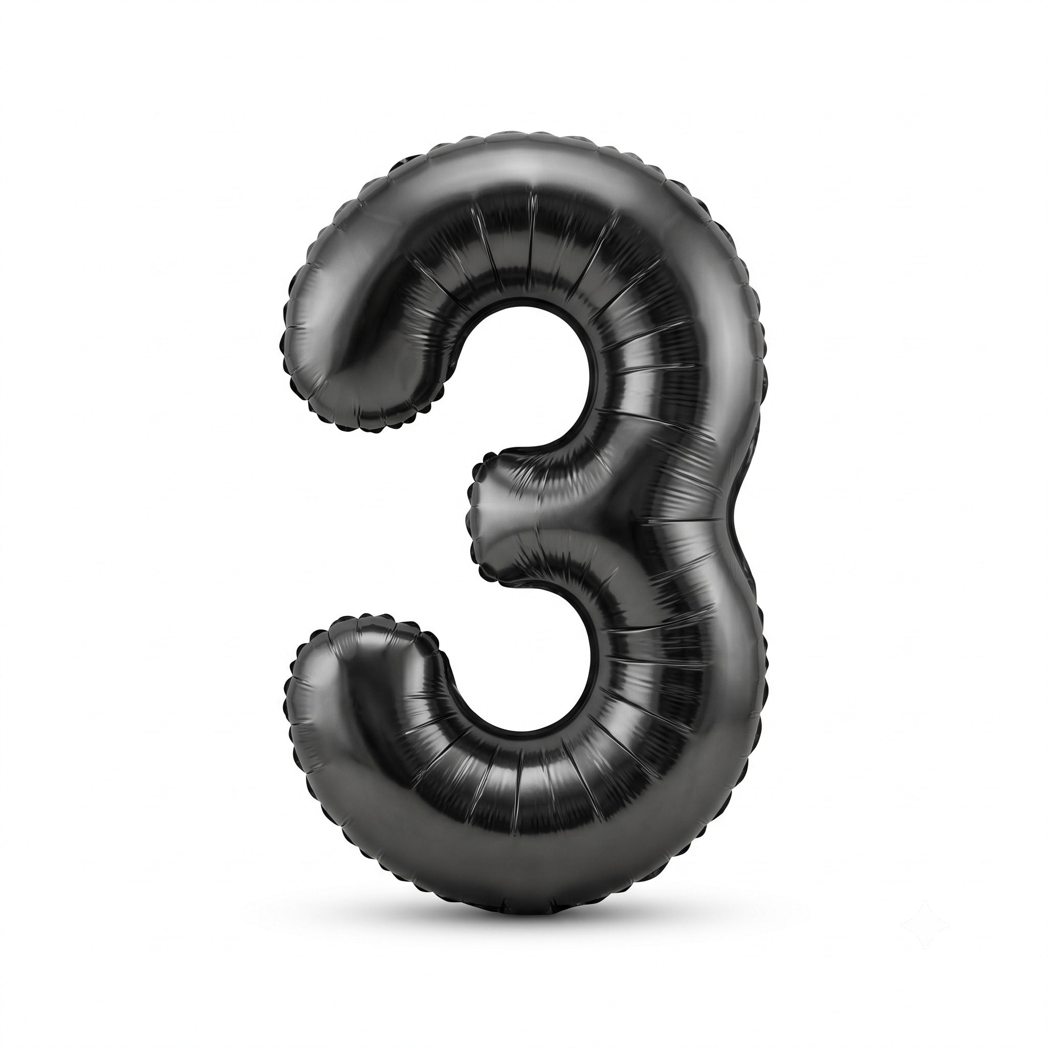 34in Black Number 3