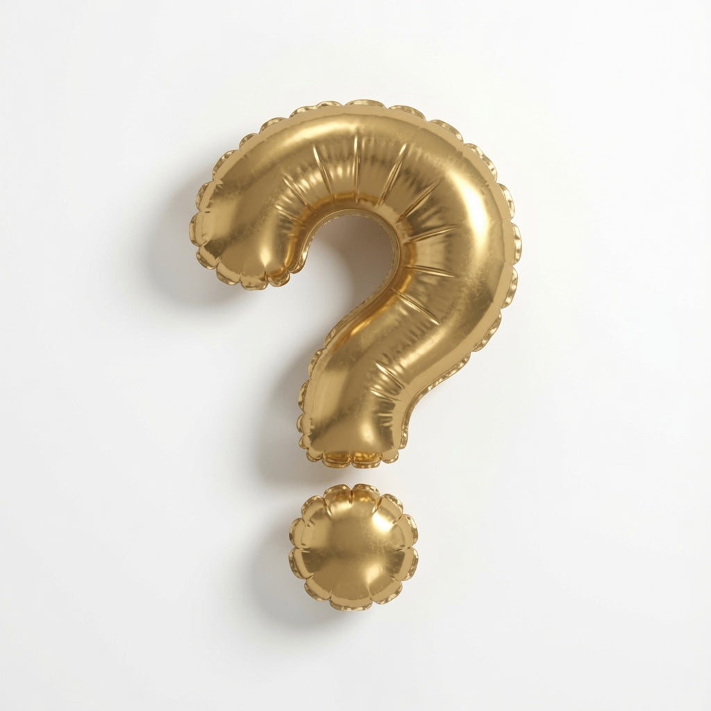MINI RSE GLD BLN QUESTION MARK