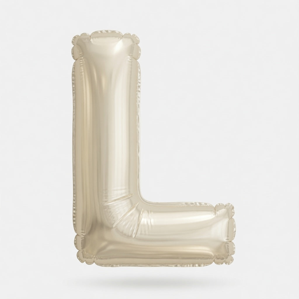 Wht/Gld Letter L