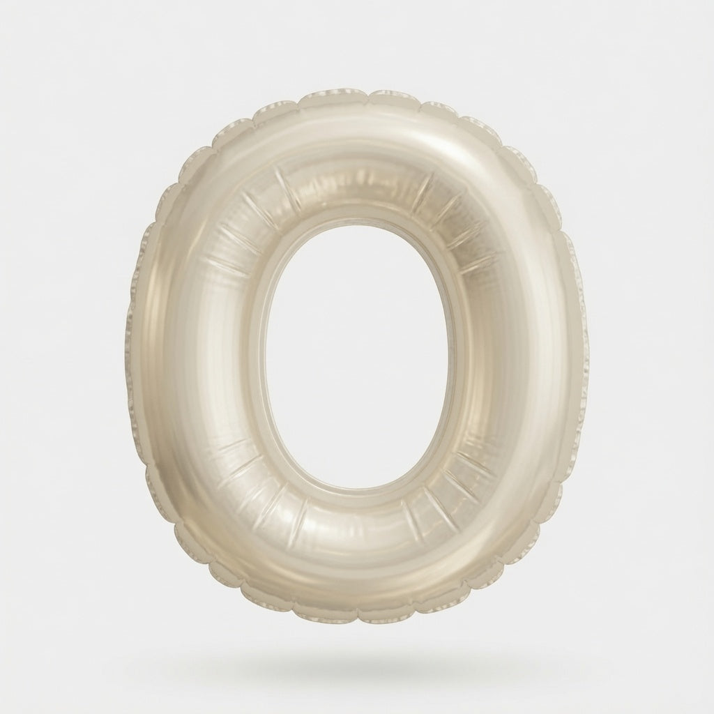 328 WHT/GLD SS BLLN LTR O