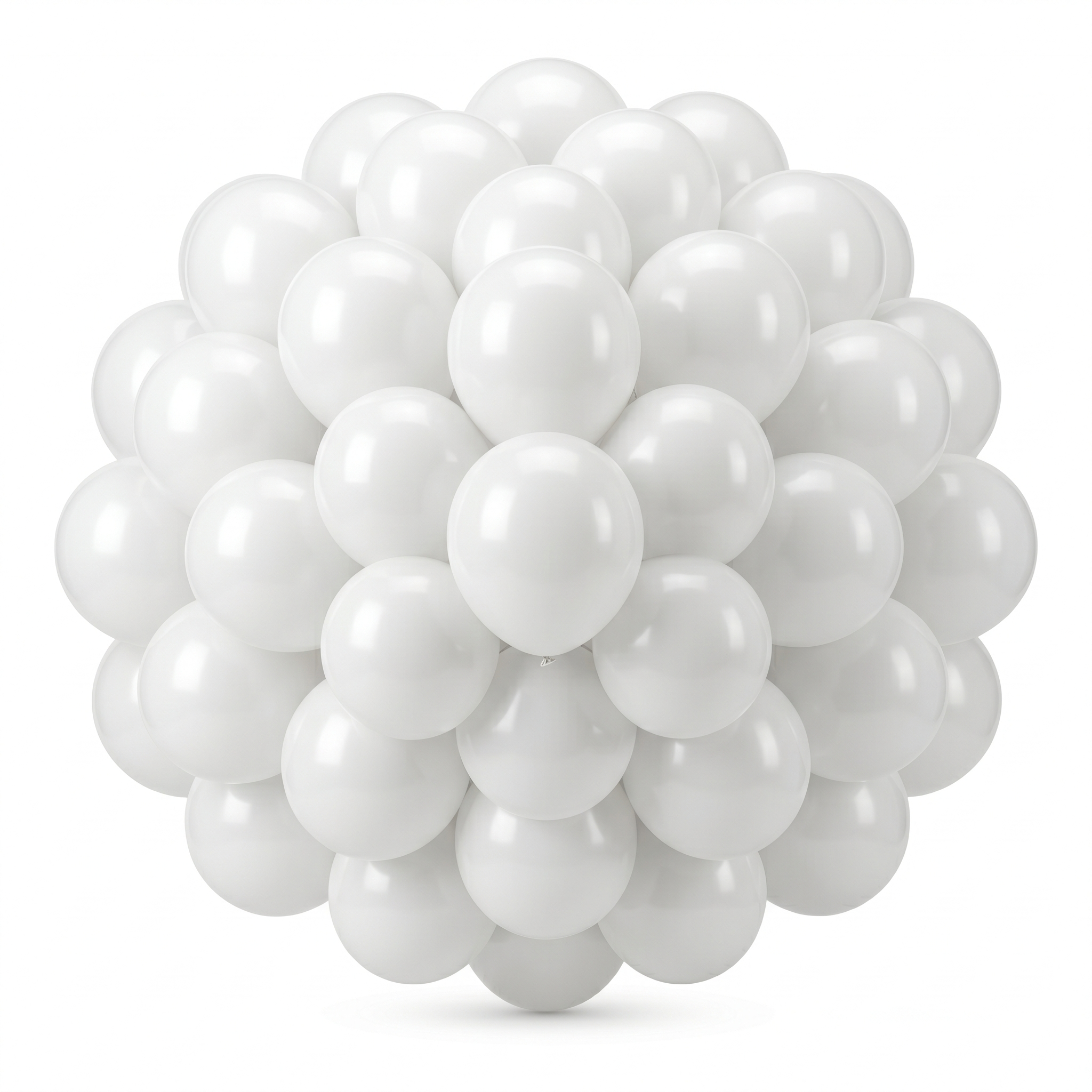 50CT 5IN WHT LTX BLLN